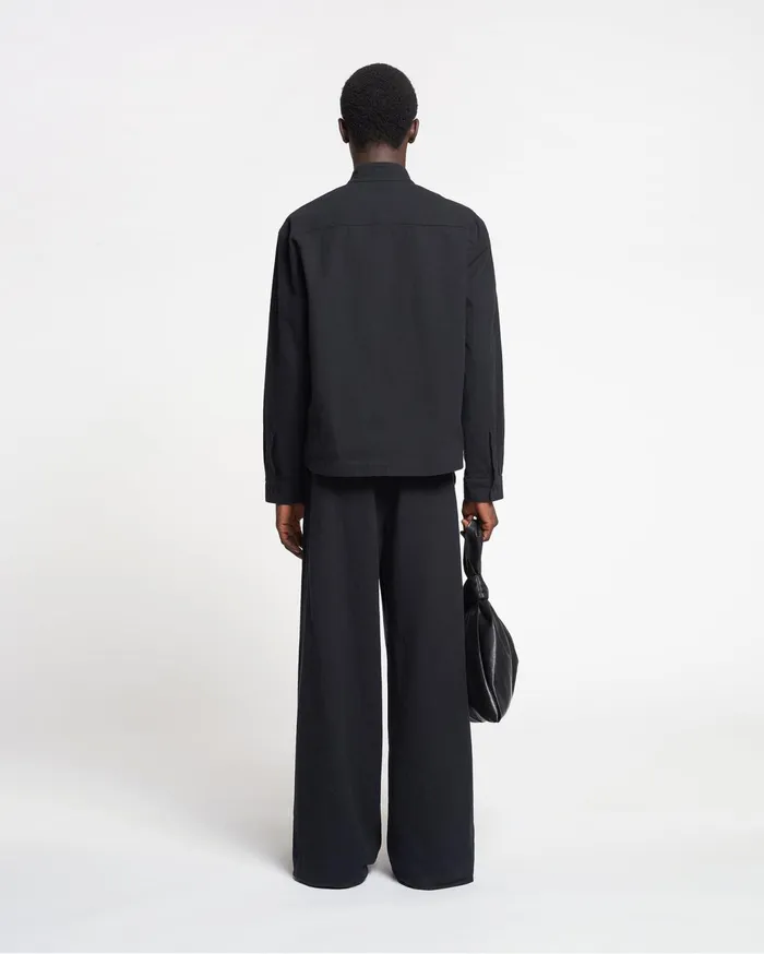Abbas WashedCanvas Shirt Black Men Nanushka Tops
