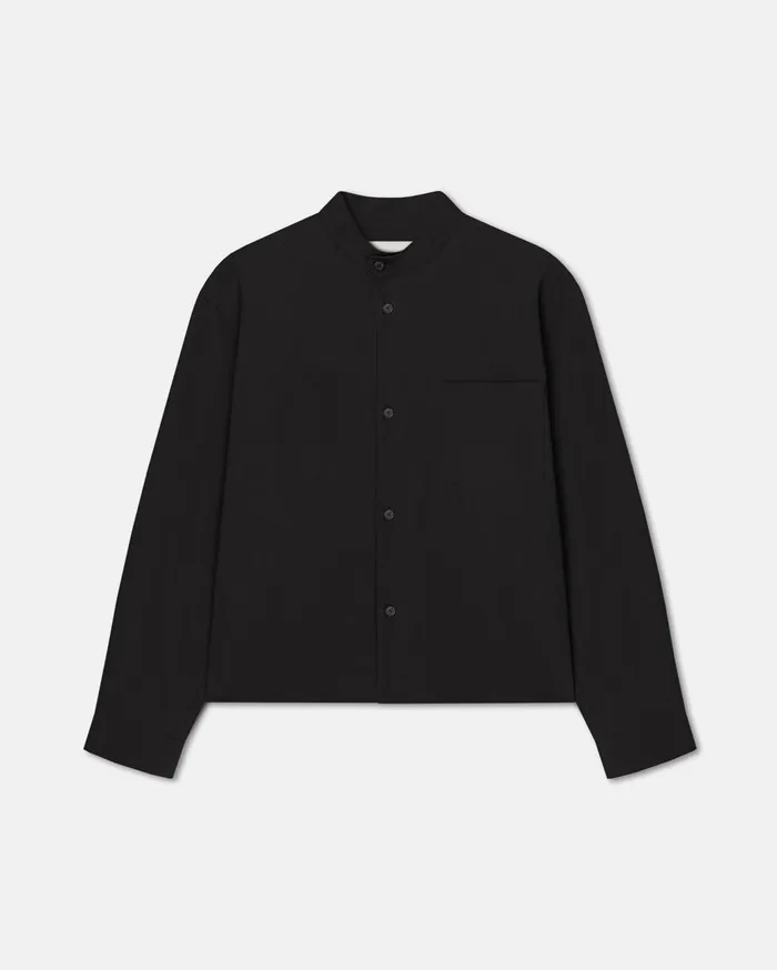 Abbas WashedCanvas Shirt Black Men Nanushka Tops