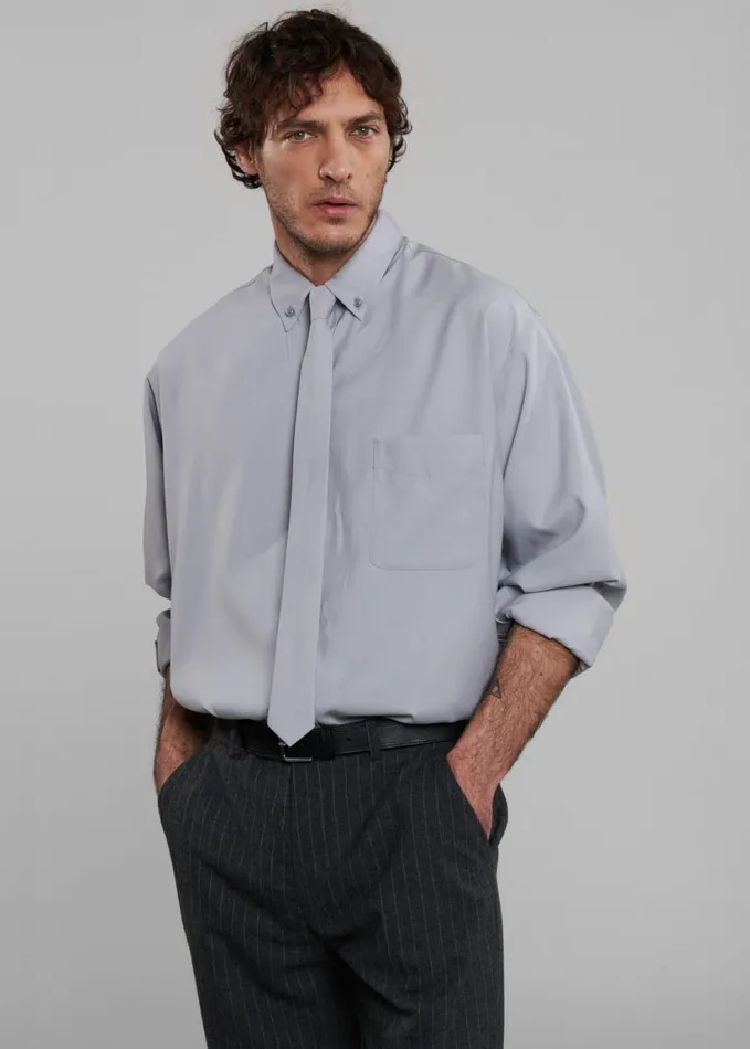 Accessories Men The Frankie Shop Kaden Tie 8211 Grey