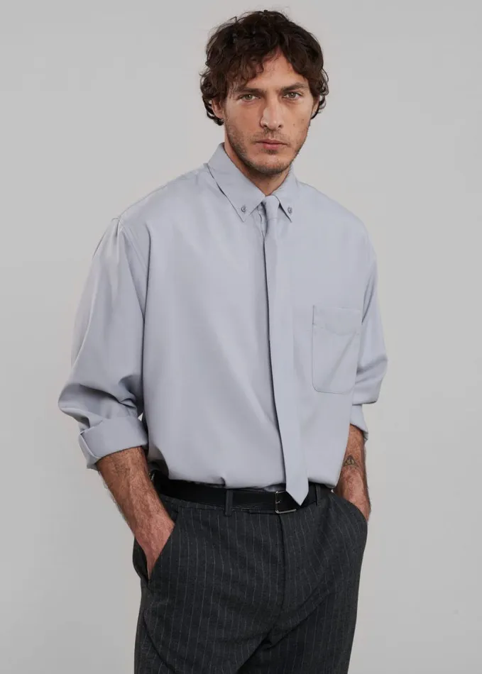 Accessories Men The Frankie Shop Kaden Tie 8211 Grey