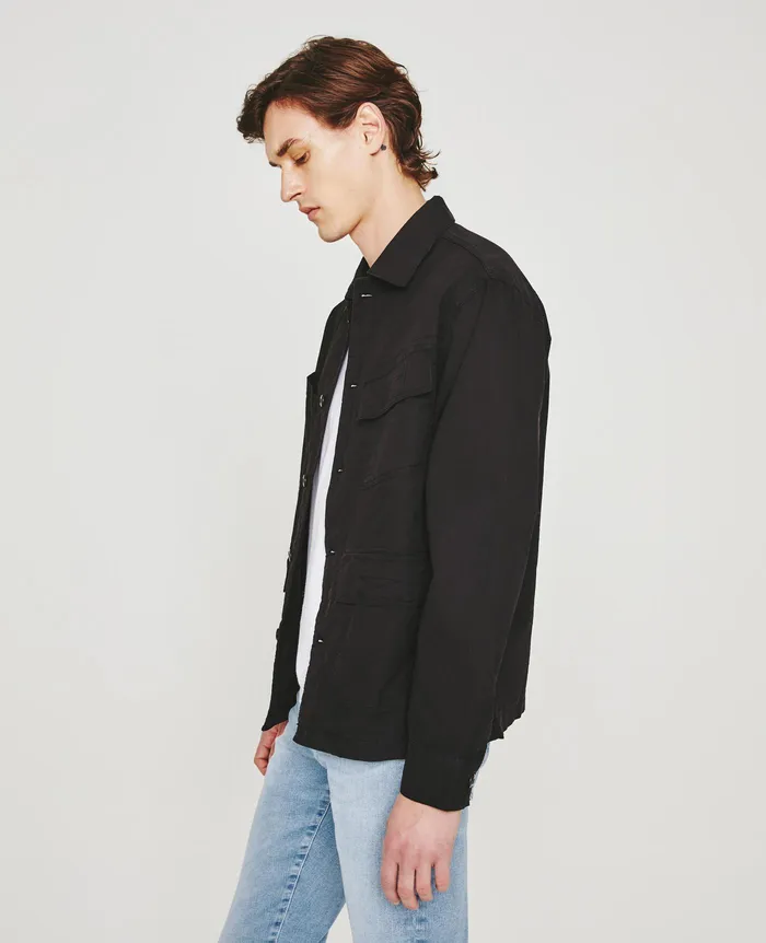 AG Jeans Jackets Men Lance Fatigue PURE BLACK AG Jeans Jackets Men Lance Fatigue PURE BLACK