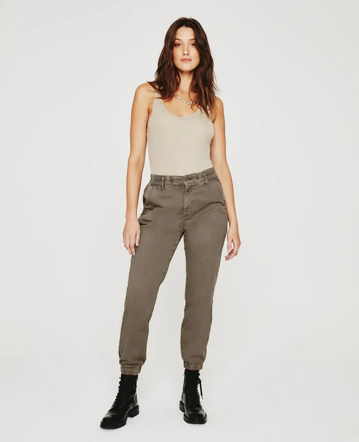 AG Jeans Pants Women Caden Jogger SULFUR ARMORY GREEN