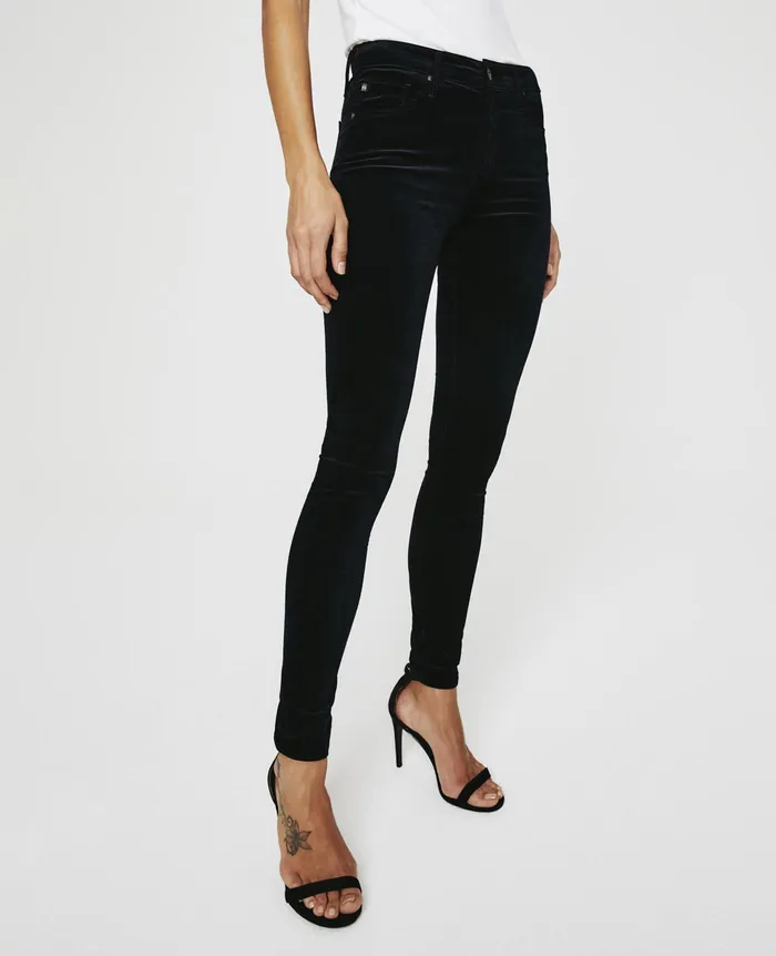 AG Jeans Pants Women Farrah Skinny SUPER BLACK