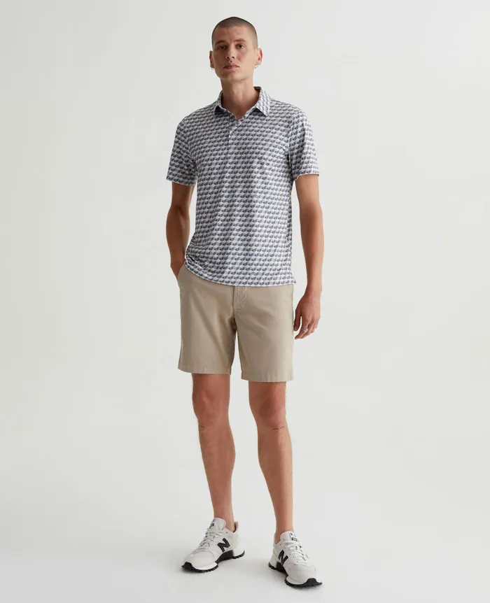 AG Jeans Polos Men Bryce Polo ACCENT CUBES LIGHT GREY MULTI AG Jeans Polos Men Bryce Polo ACCENT CUBES LIGHT GREY MULTI
