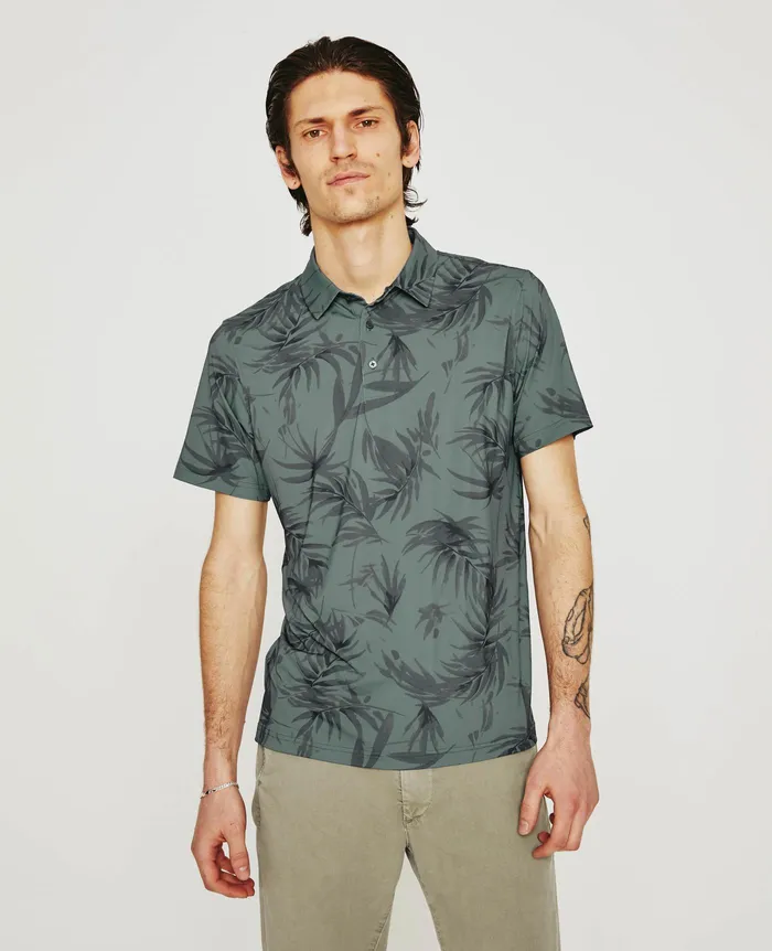 AG Jeans Polos Men Bryce Polo BREEZE GREEN MULTI