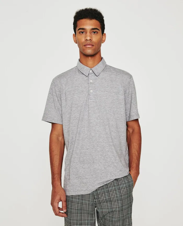 AG Jeans Polos Men Bryce Polo HEATHER GREY