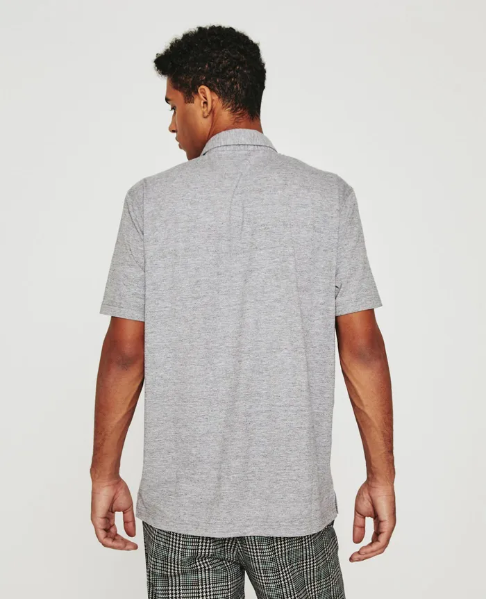 AG Jeans Polos Men Bryce Polo HEATHER GREY AG Jeans Polos Men Bryce Polo HEATHER GREY