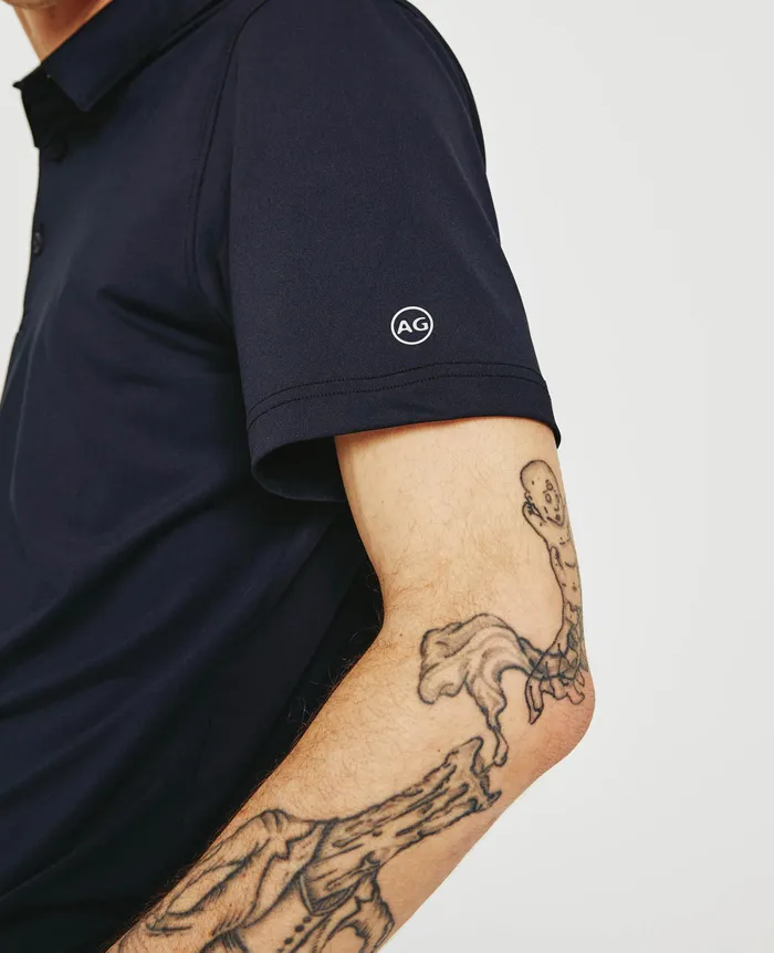 AG Jeans Polos Men Bryce Polo TRUE BLACK AG Jeans Polos Men Bryce Polo TRUE BLACK