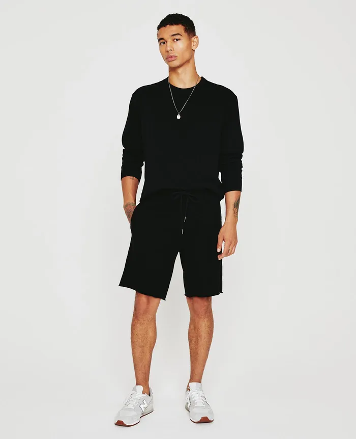 AG Jeans Sweatpants Men Kenji Sweatshort TRUE BLACK