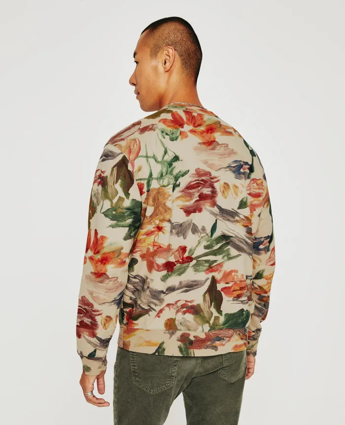 AG Jeans Sweatshirts Men Arc Crew GARDEN CAMO NEUTRAL MULTI AG Jeans Sweatshirts Men Arc Crew GARDEN CAMO NEUTRAL MULTI