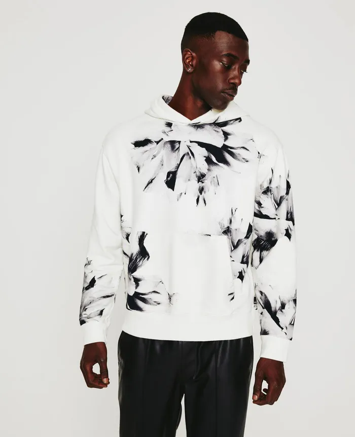 AG Jeans Sweatshirts Men Arc Hoodie WILL GARDEN WHITE MULTI