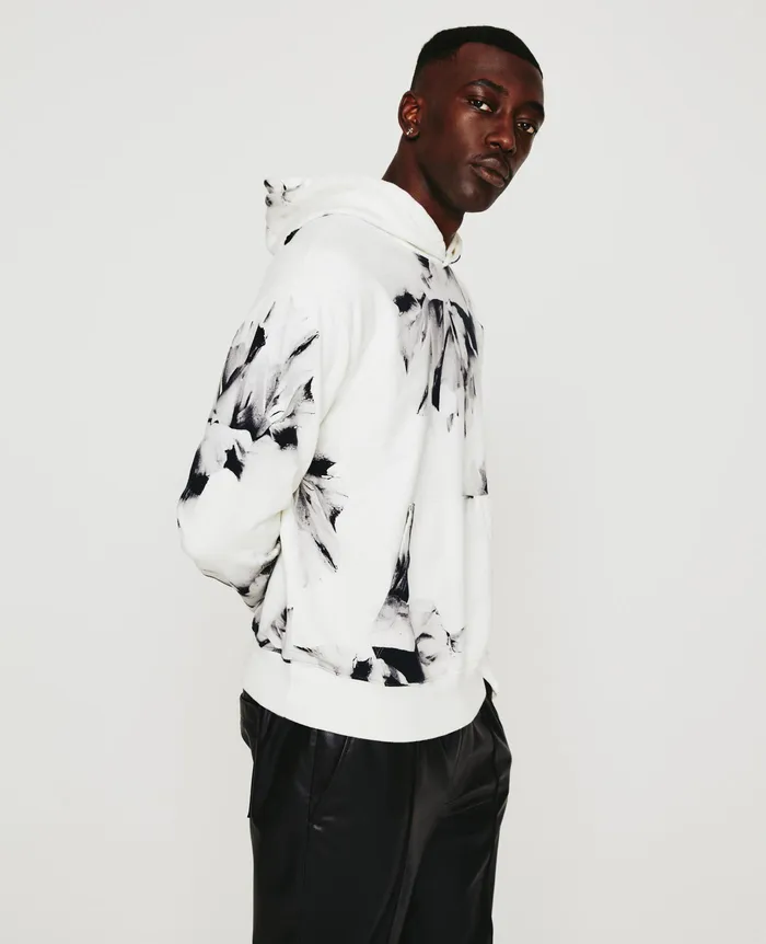 AG Jeans Sweatshirts Men Arc Hoodie WILL GARDEN WHITE MULTI AG Jeans Sweatshirts Men Arc Hoodie WILL GARDEN WHITE MULTI