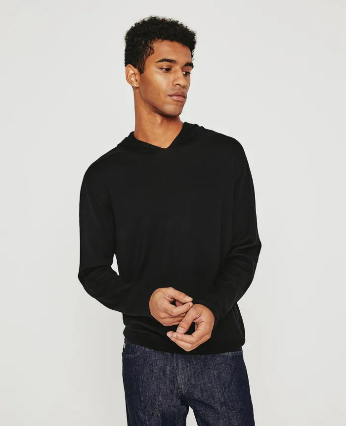 AG Jeans Sweatshirts Men Beck Hoodie TRUE BLACK AG Jeans Sweatshirts Men Beck Hoodie TRUE BLACK