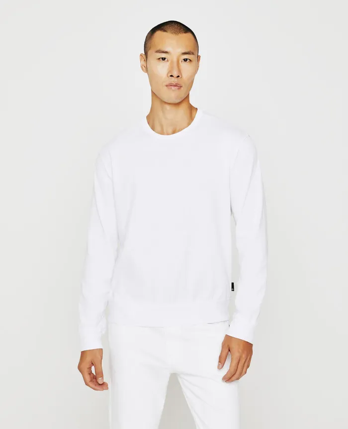 AG Jeans Sweatshirts Men Wesley Pullover TRUE WHITE
