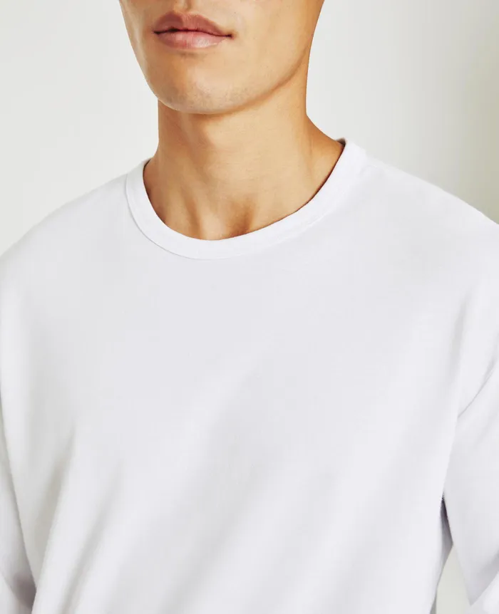 AG Jeans Sweatshirts Men Wesley Pullover TRUE WHITE AG Jeans Sweatshirts Men Wesley Pullover TRUE WHITE