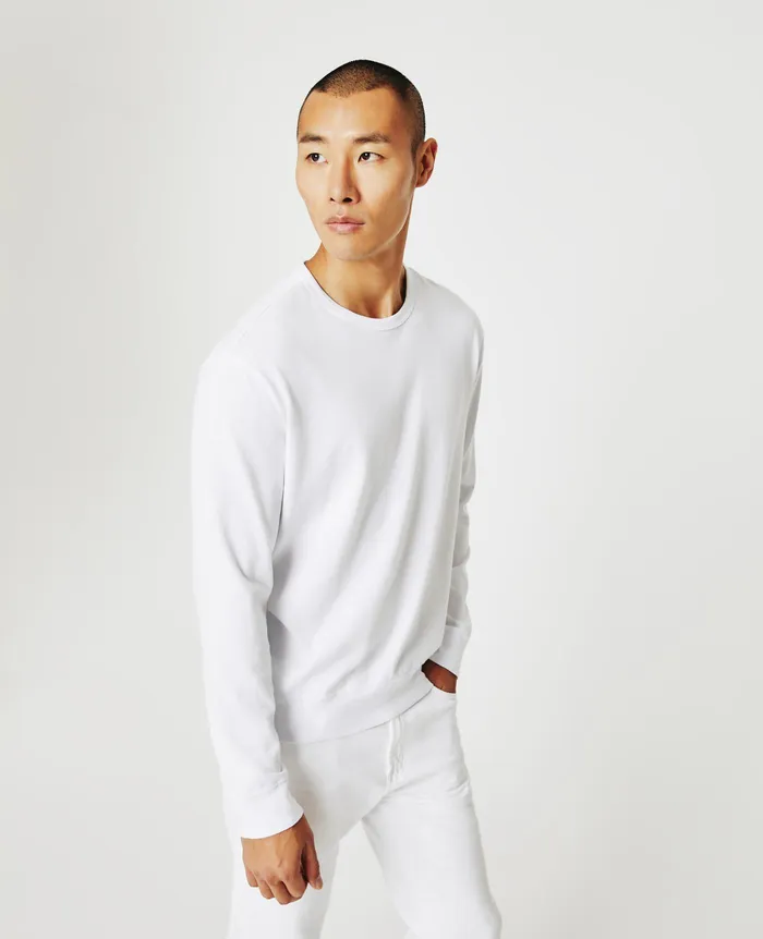 AG Jeans Sweatshirts Men Wesley Pullover TRUE WHITE AG Jeans Sweatshirts Men Wesley Pullover TRUE WHITE