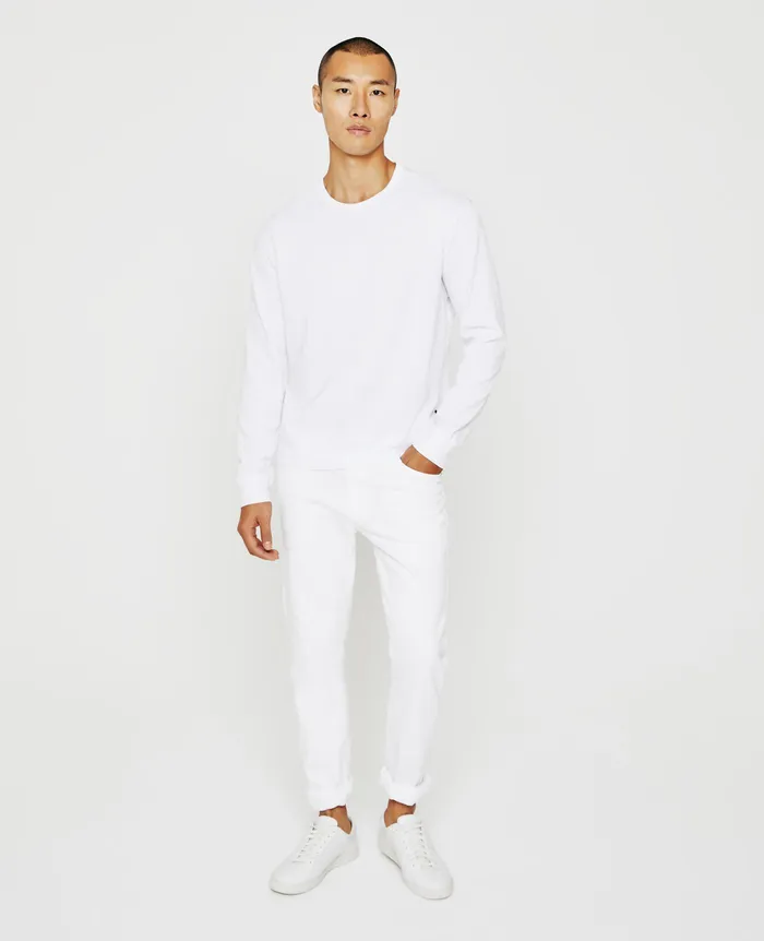 AG Jeans Sweatshirts Men Wesley Pullover TRUE WHITE AG Jeans Sweatshirts Men Wesley Pullover TRUE WHITE