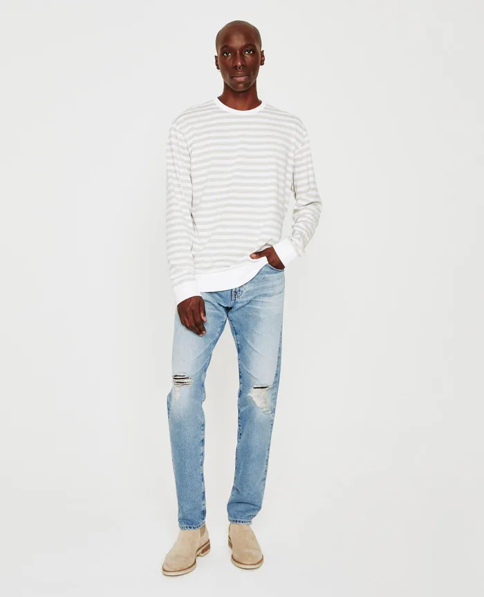 AG Jeans Sweatshirts Men Wesley Pullover TRUE WHITEPALE SMOKE