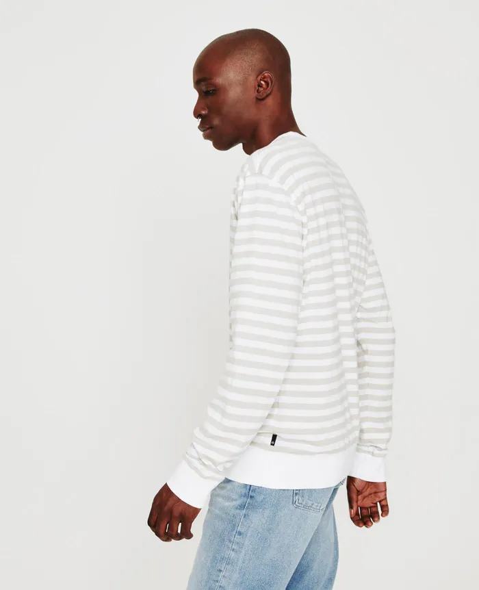 AG Jeans Sweatshirts Men Wesley Pullover TRUE WHITEPALE SMOKE