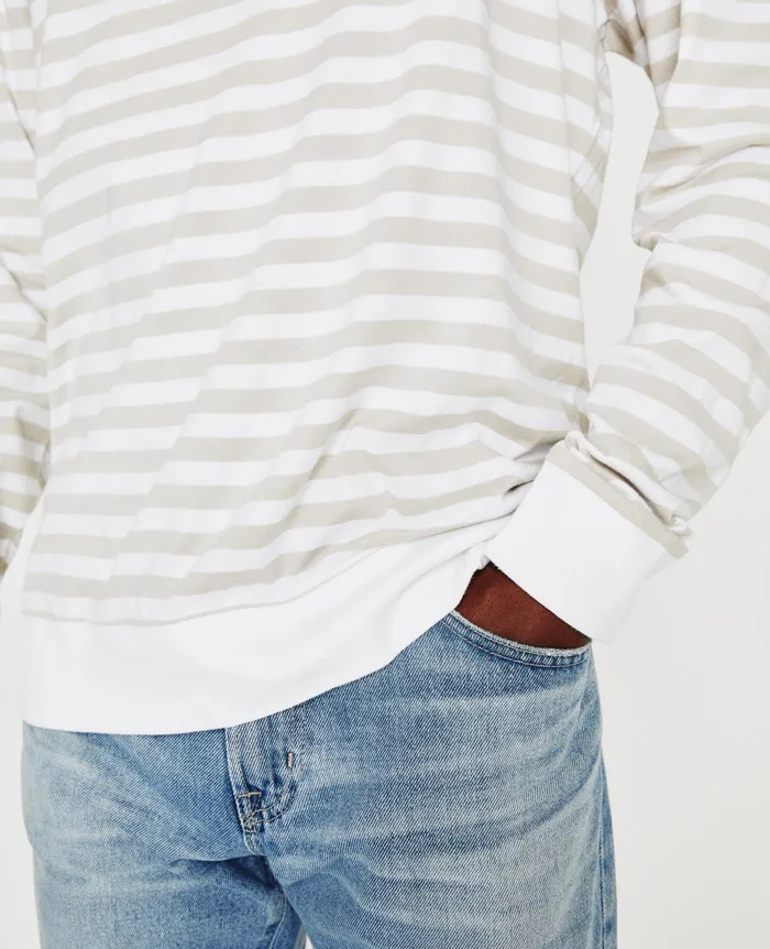 AG Jeans Sweatshirts Men Wesley Pullover TRUE WHITEPALE SMOKE