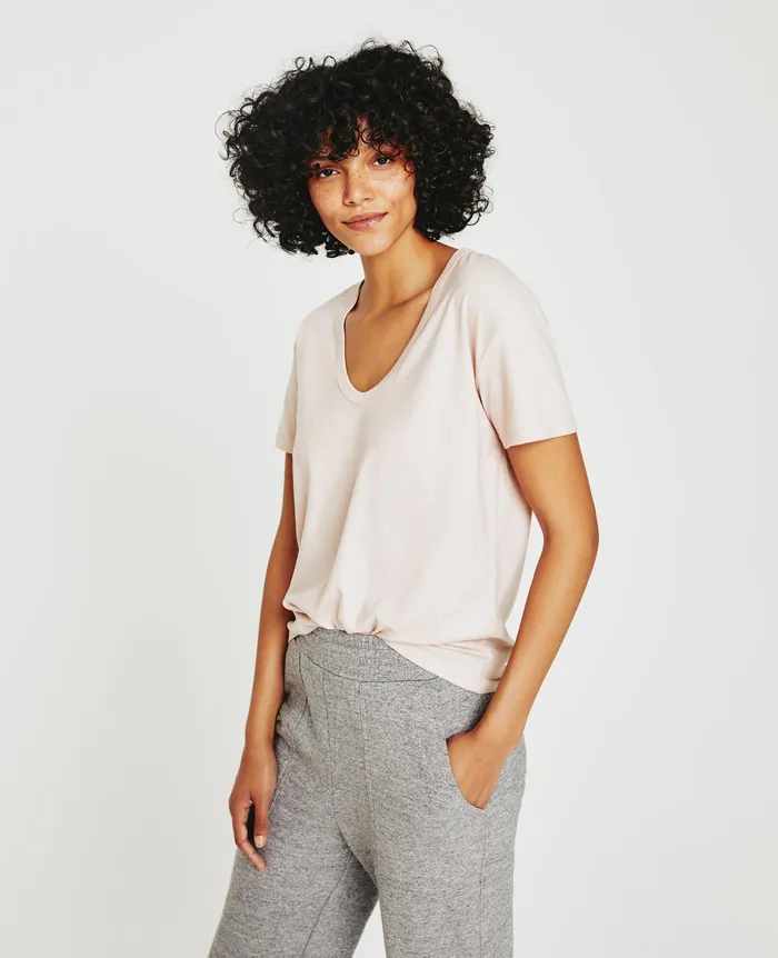 AG Jeans Tees and Tanks Women Aspen U VINTAGE PINK AG Jeans Tees and Tanks Women Aspen U VINTAGE PINK