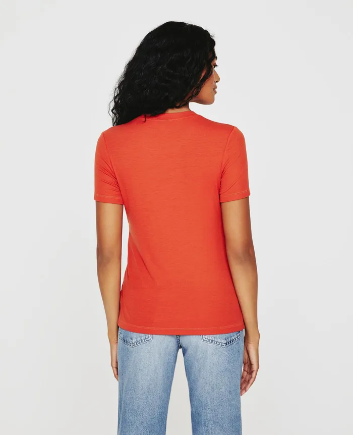 AG Jeans Tees and Tanks Women Gray Boy Tee TERRA COTTA AG Jeans Tees and Tanks Women Gray Boy Tee TERRA COTTA