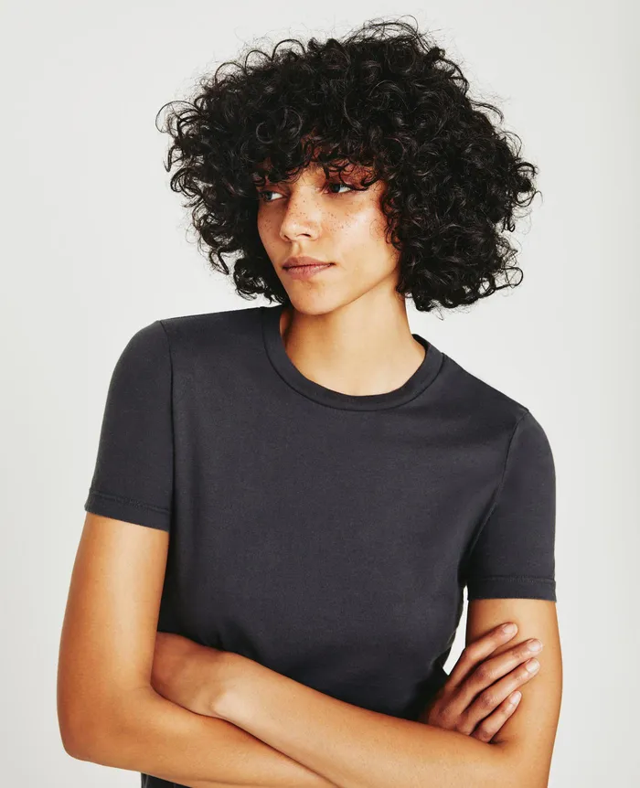 AG Jeans Tees and Tanks Women Jagger Crew INK STONE