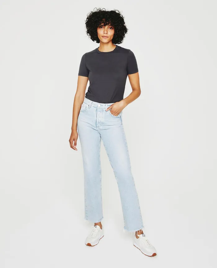AG Jeans Tees and Tanks Women Jagger Crew INK STONE AG Jeans Tees and Tanks Women Jagger Crew INK STONE