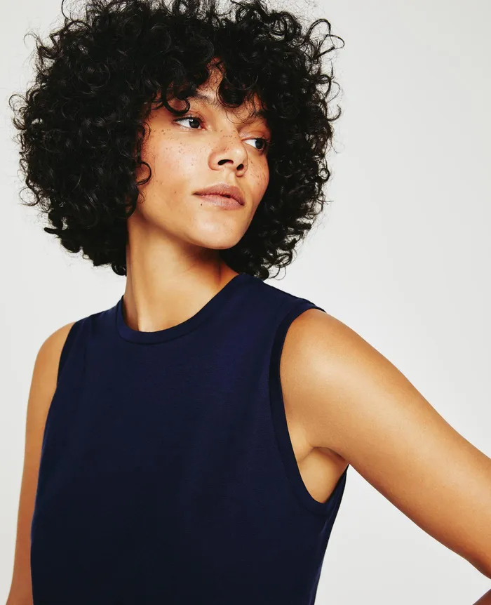 AG Jeans Tees and Tanks Women Jagger Muscle Tank DEEP NAVY