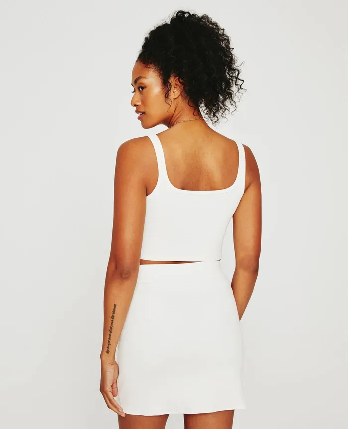 AG Jeans Tees and Tanks Women Weddington Tank EB RACKET CLUB EMBLEM WHITE CL AG Jeans Tees and Tanks Women Weddington Tank EB RACKET CLUB EMBLEM WHITE CL