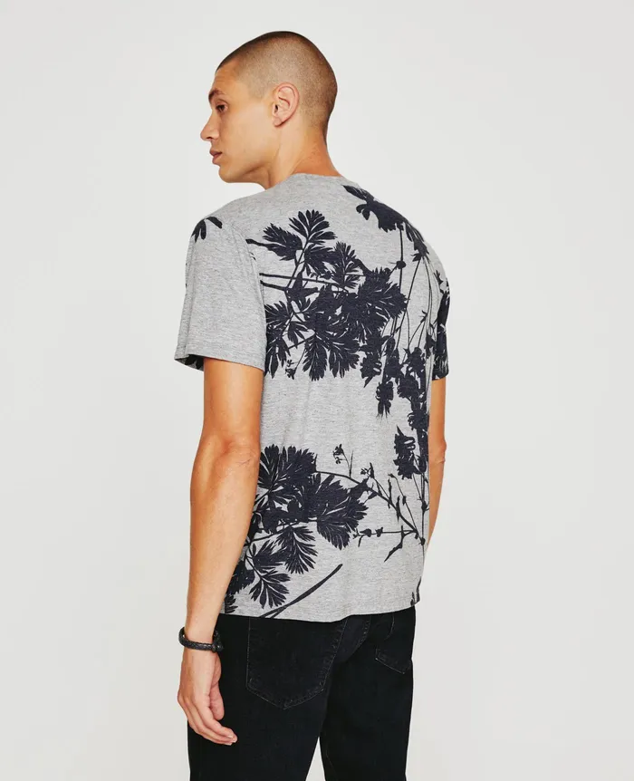 AG Jeans Tees Men Bryce Crew BOLD FLOWER HEATHER GREY MULTI AG Jeans Tees Men Bryce Crew BOLD FLOWER HEATHER GREY MULTI