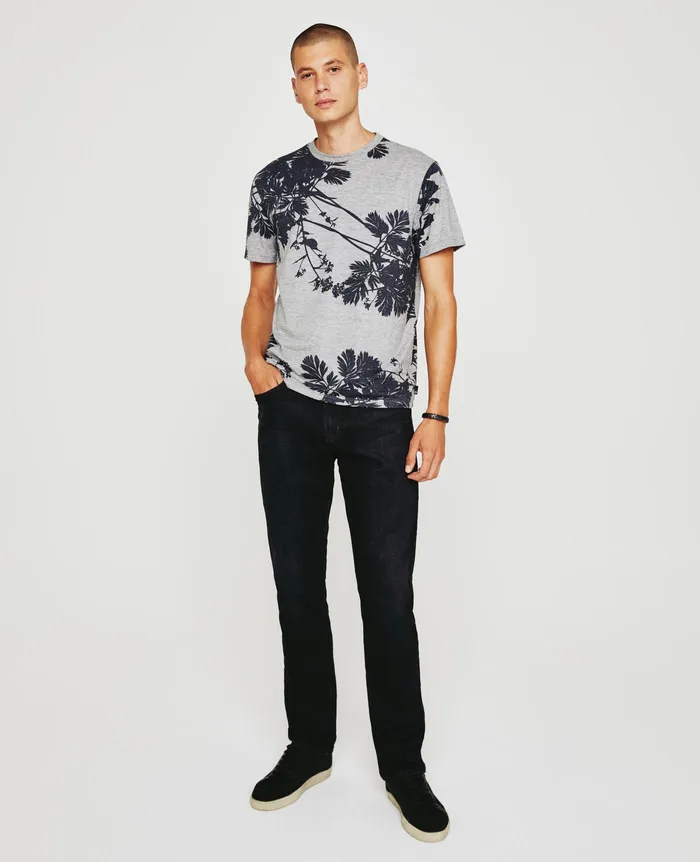 AG Jeans Tees Men Bryce Crew BOLD FLOWER HEATHER GREY MULTI AG Jeans Tees Men Bryce Crew BOLD FLOWER HEATHER GREY MULTI