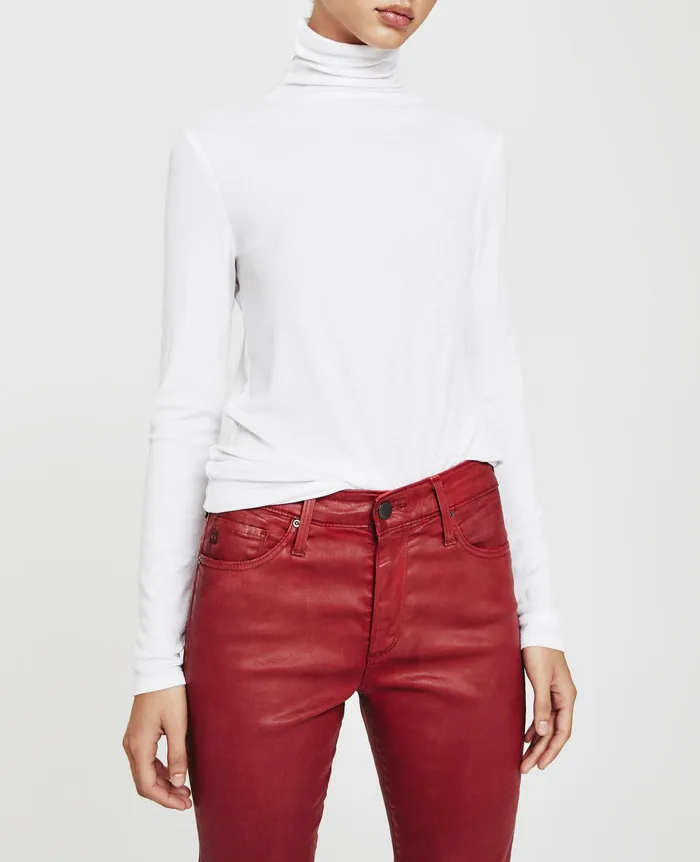 AG Jeans Tops and Shirts Women Chels Turtleneck TRUE WHITE