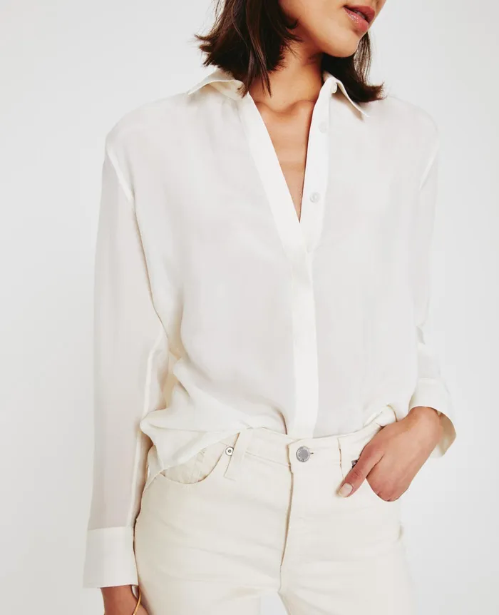 AG Jeans Tops and Shirts Women Shiela WHITE CREAM AG Jeans Tops and Shirts Women Shiela WHITE CREAM