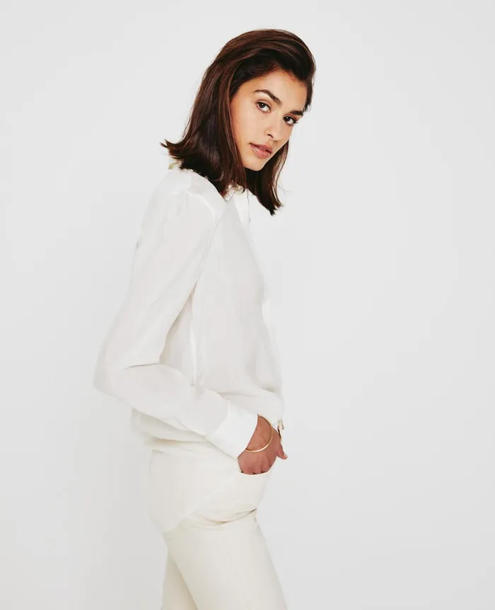 AG Jeans Tops and Shirts Women Shiela WHITE CREAM AG Jeans Tops and Shirts Women Shiela WHITE CREAM