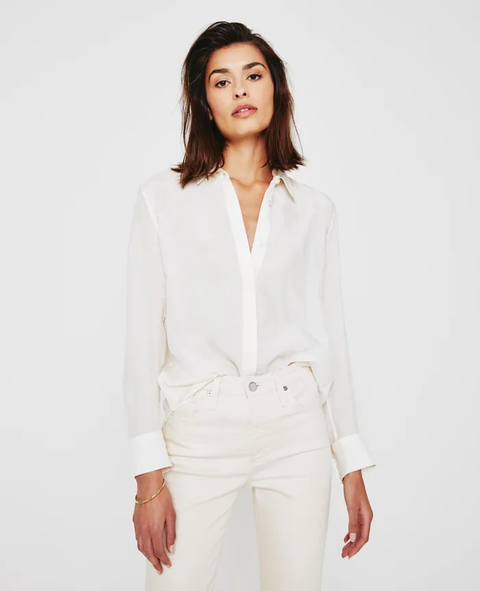 AG Jeans Tops and Shirts Women Shiela WHITE CREAM AG Jeans Tops and Shirts Women Shiela WHITE CREAM