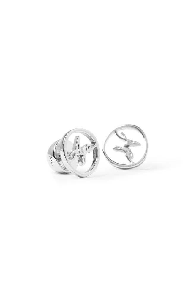 Aje Aje Signature Round Stud Silver Women Jewellery