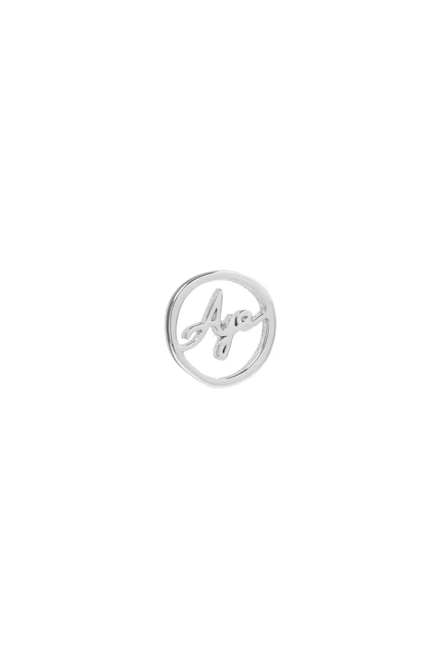 Aje Aje Signature Round Stud Silver Women Jewellery