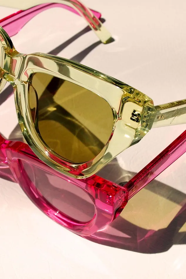 Aje Aje X Local Supply The Catfarer Sunglasses Citrus Women Sunglasses