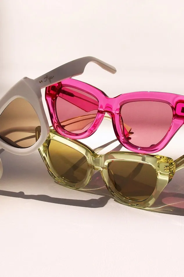 Aje Aje X Local Supply The Catfarer Sunglasses Citrus Women Sunglasses