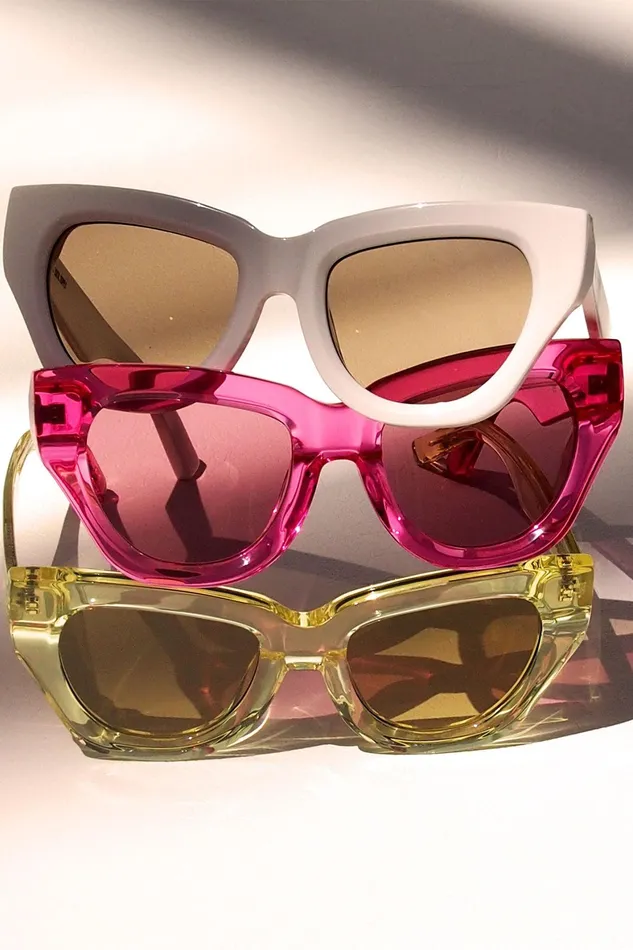 Aje Aje X Local Supply The Catfarer Sunglasses Citrus Women Sunglasses