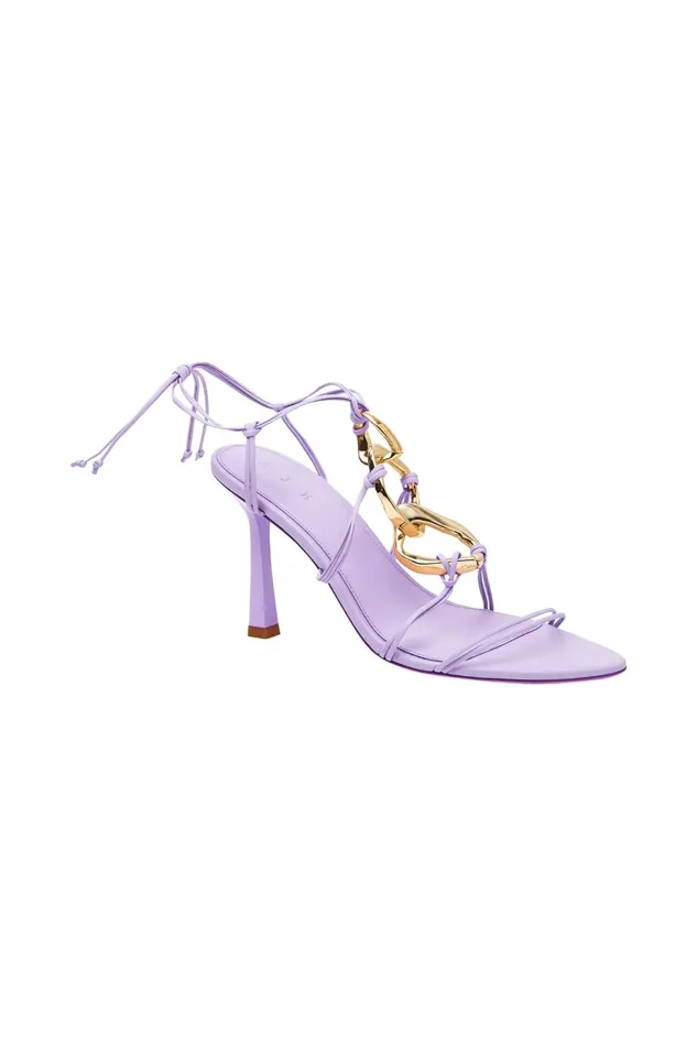 Aje Fondation Links Strappy Heel Cool Lavender Women Shoes