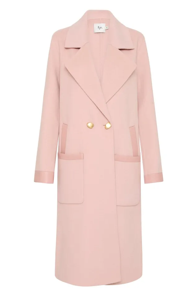 Aje Kingston Coat Blush Pink Women Blazers Jackets and Coats