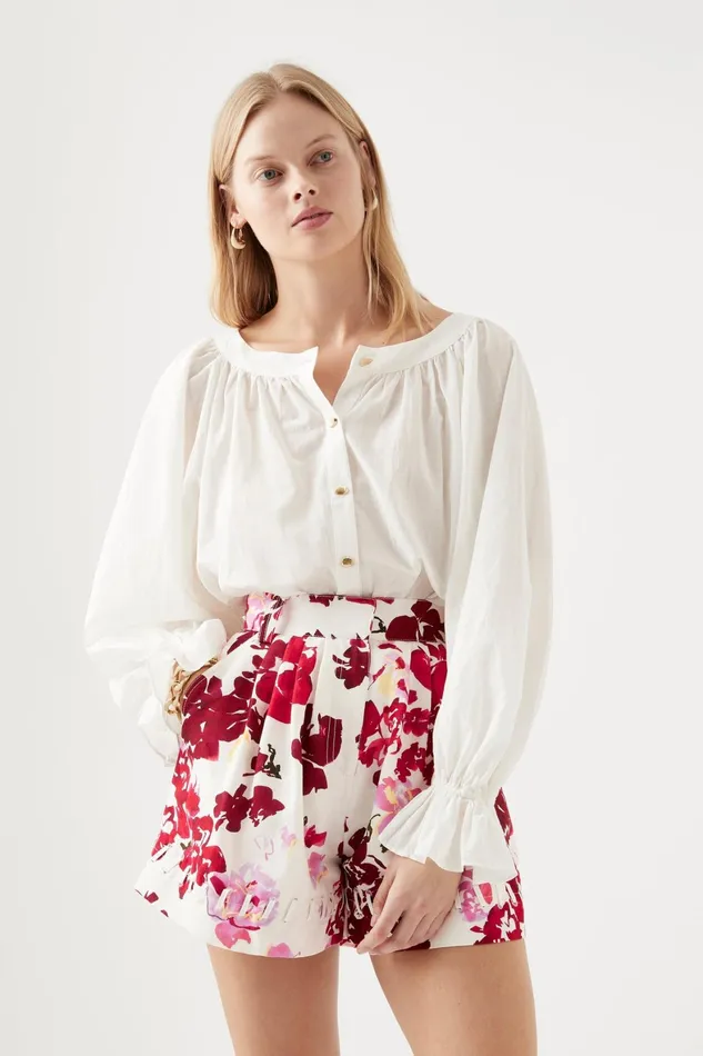 Aje Le Corsaire Blouse White Women Tops