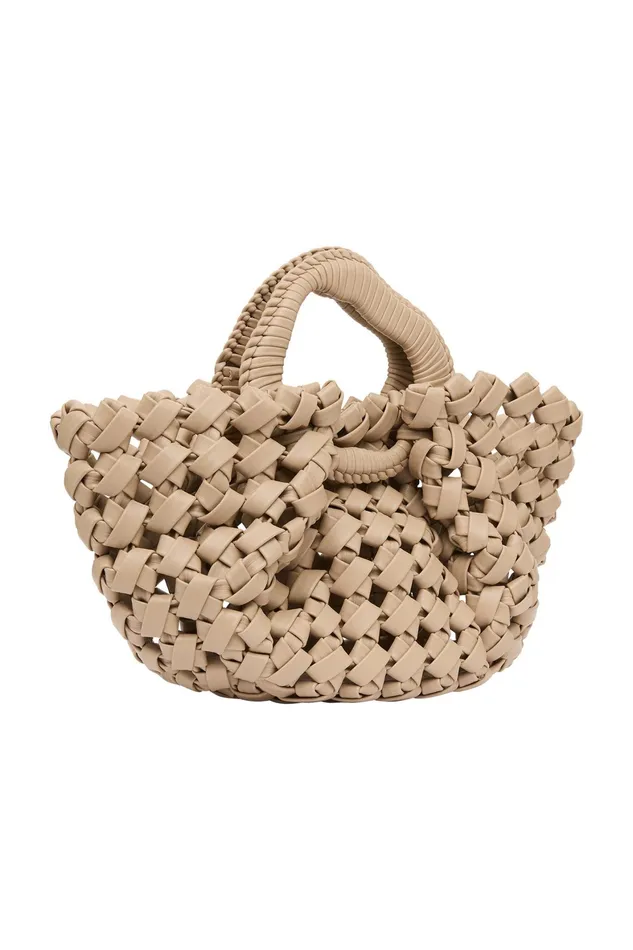 Aje Luca Woven Handle Mini Tote Willow Women Handbags and Wallets