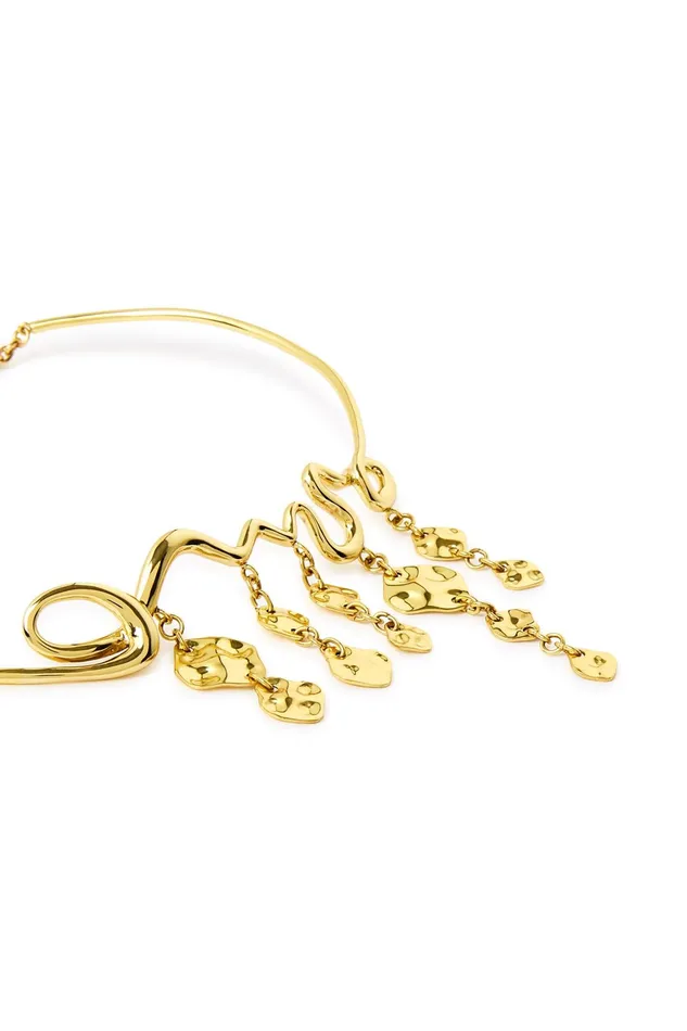 Aje Mora Twist Mobile Necklace Gold Women Jewellery