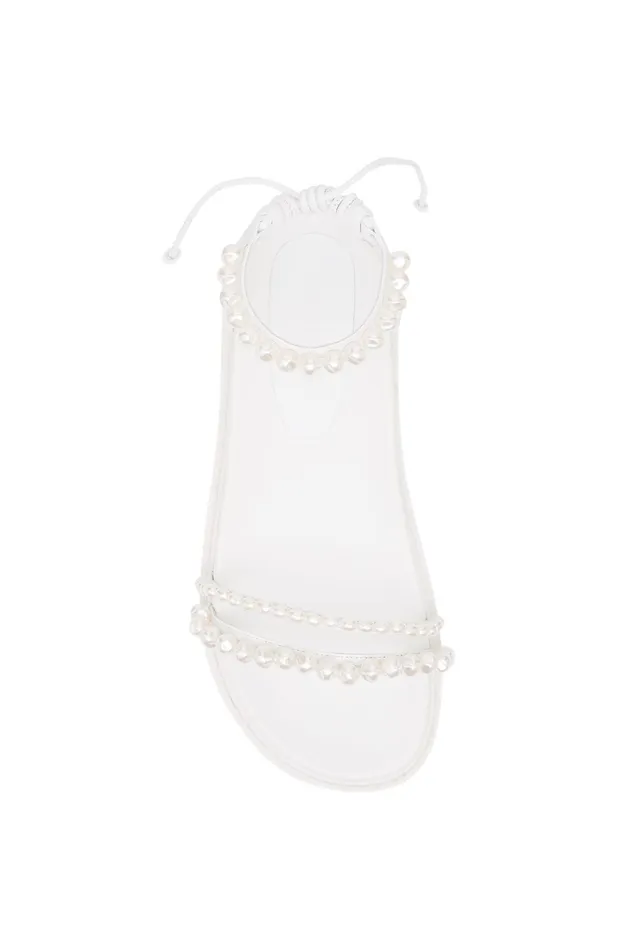 Aje Neo Pearl Platform Sandal White Women Shoes