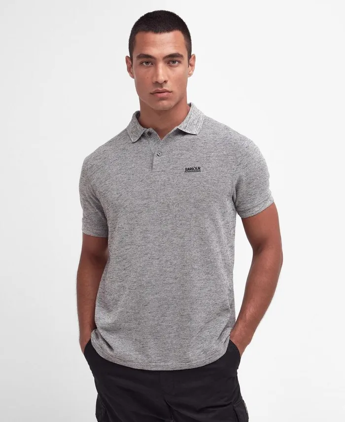 Albert Polo Shirt Grey Mix Men Barbour Polo Shirts
