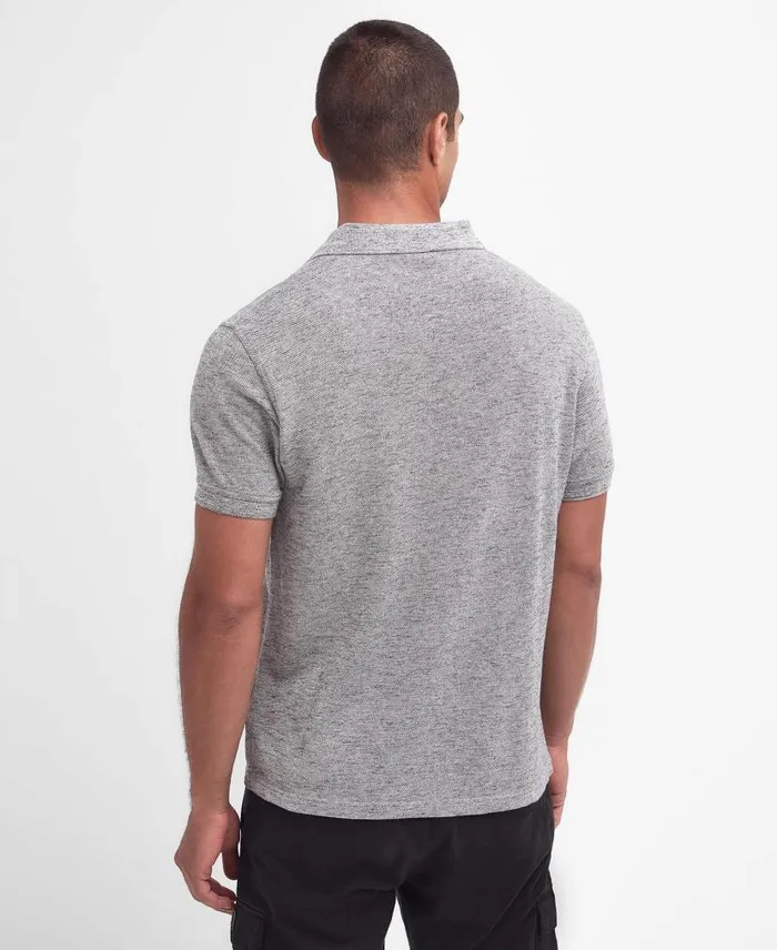 Albert Polo Shirt Grey Mix Men Barbour Polo Shirts