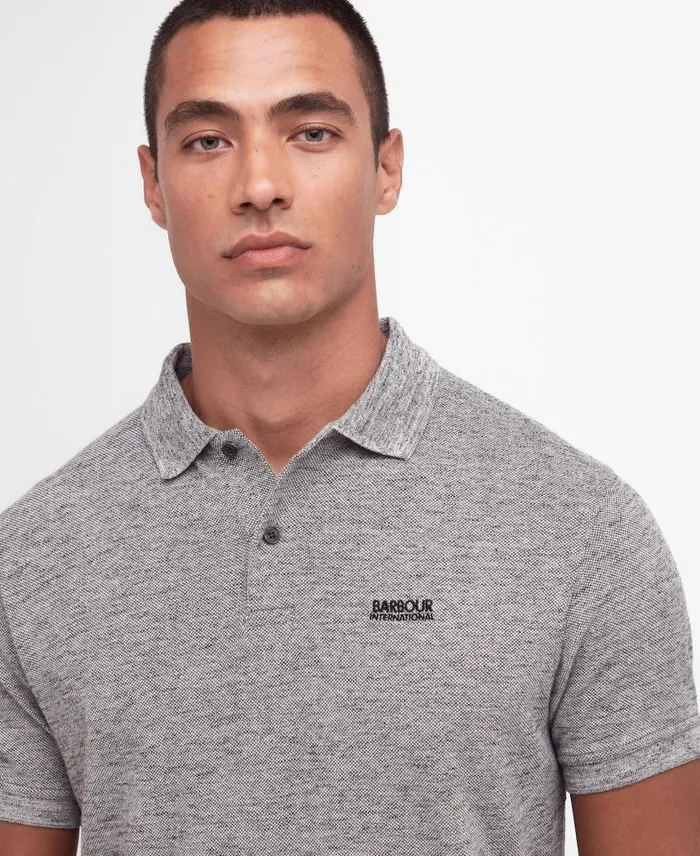 Albert Polo Shirt Grey Mix Men Barbour Polo Shirts